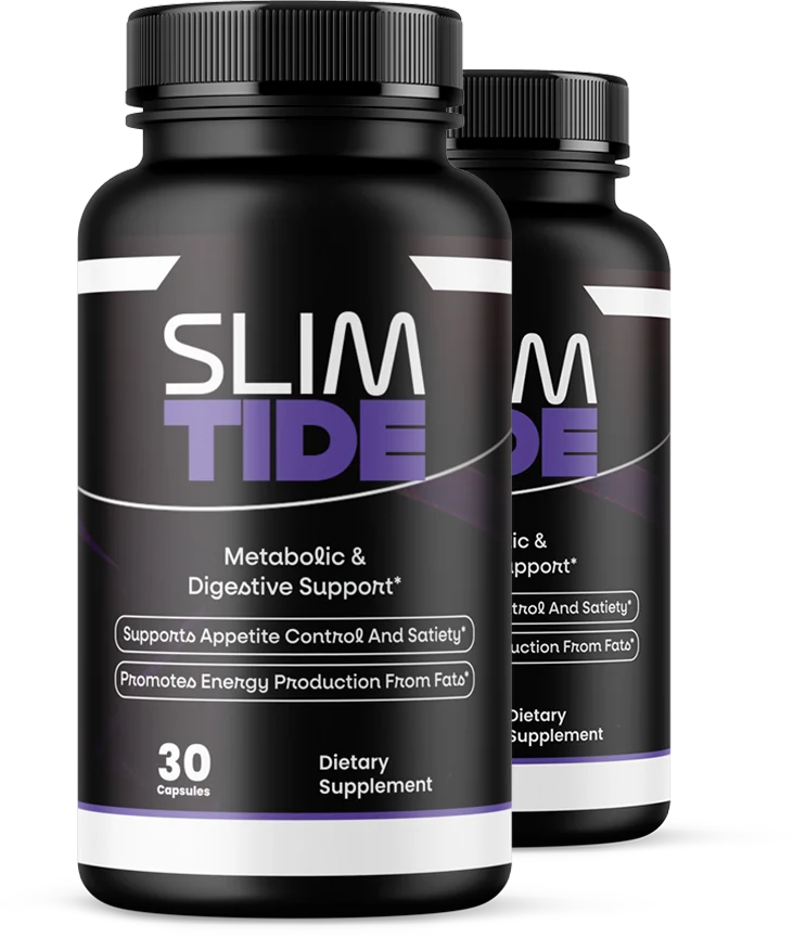 SlimTide metabolic fat-burning support two-bottle package